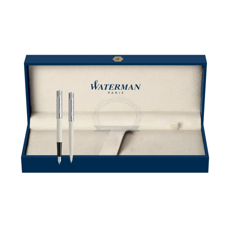 Zestaw Waterman Pióro wieczne długopis Allure Deluxe White 2174511