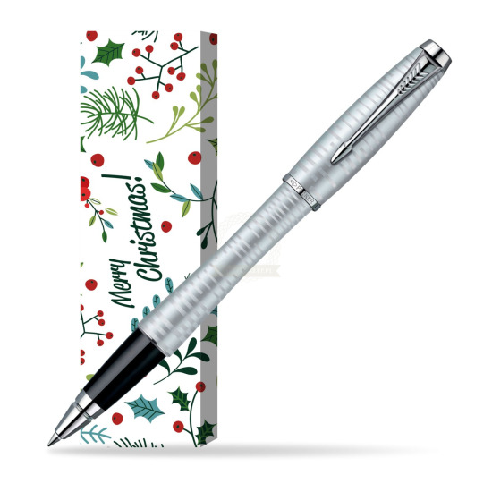 Pióro kulkowe Parker Urban Premium Vacumatic Srebrny w obwolucie Merry Mistletoe