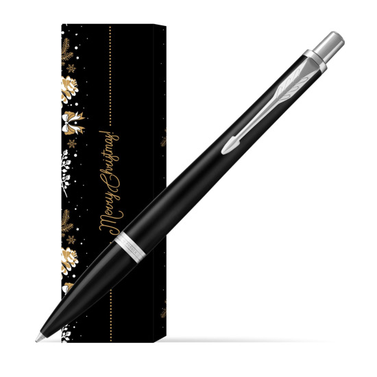 Długopis Parker Urban Muted Black CT w obwolucie Golden Tree