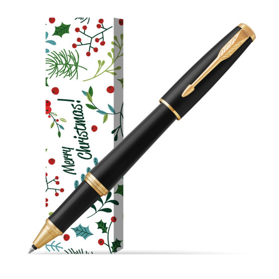 Pióro kulkowe Parker Urban Muted Black GT w obwolucie Merry Mistletoe