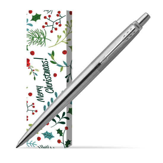 Długopis Parker Jotter Stalowy Matowy CT w obwolucie Merry Mistletoe