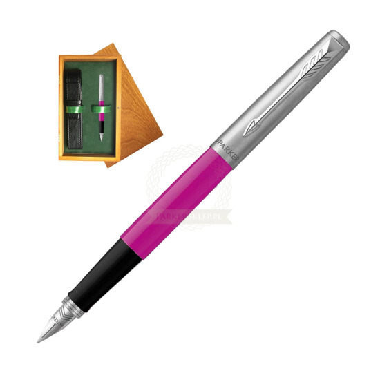 Pióro Wieczne Parker Jotter Originals Magenta w pudełku drewnianym Honey Single Zieleń