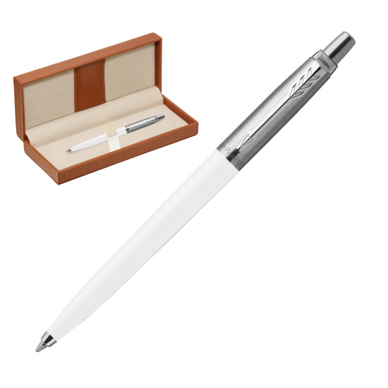 Długopis Parker Jotter Originals Biały w pudełku classic brown