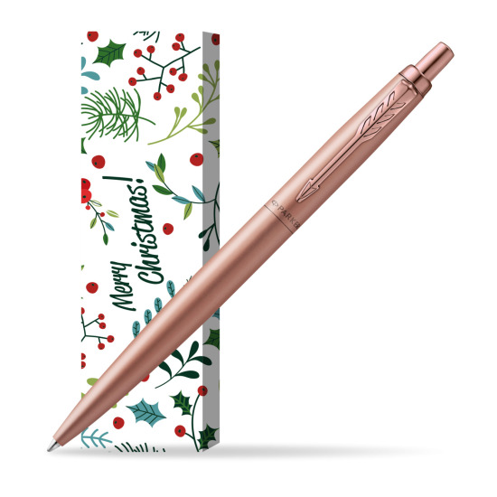 Długopis Parker Jotter XL Monochrome Pink Gold - Edycja Specjalna w obwolucie Merry Mistletoe