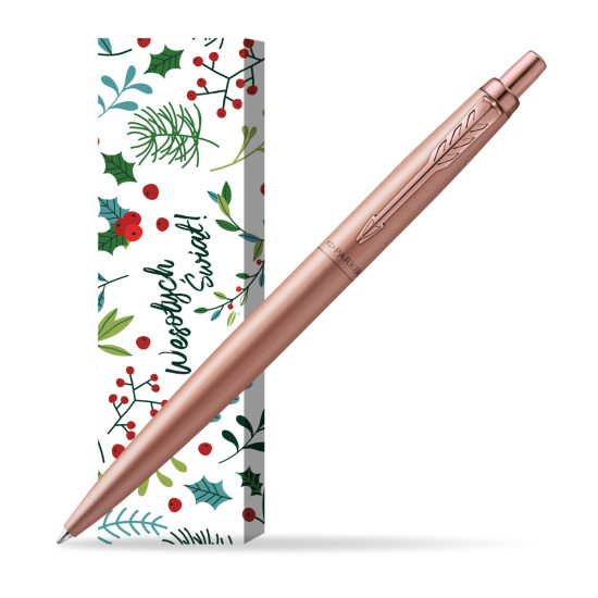 Długopis Parker Jotter XL Monochrome Pink Gold - Edycja Specjalna w obwolucie Święta pod jemiołą