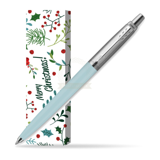 Długopis Parker Jotter Originals Pastel Baby Blue - Edycja Specjalna w obwolucie Merry Mistletoe