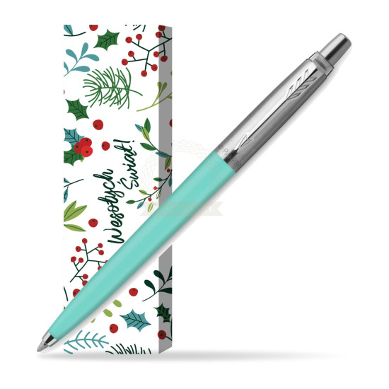 Długopis Parker Jotter Originals Pastel Mint- Edycja Specjalna w obwolucie Święta pod jemiołą