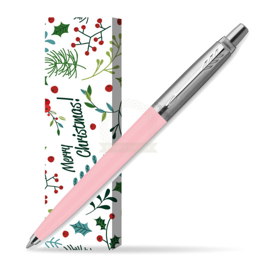 Długopis Parker Jotter Originals Pastel Baby Pink - Edycja Specjalna w obwolucie Merry Mistletoe