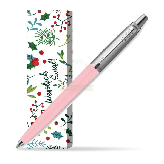 Długopis Parker Jotter Originals Pastel Baby Pink - Edycja Specjalna w obwolucie Święta pod jemiołą