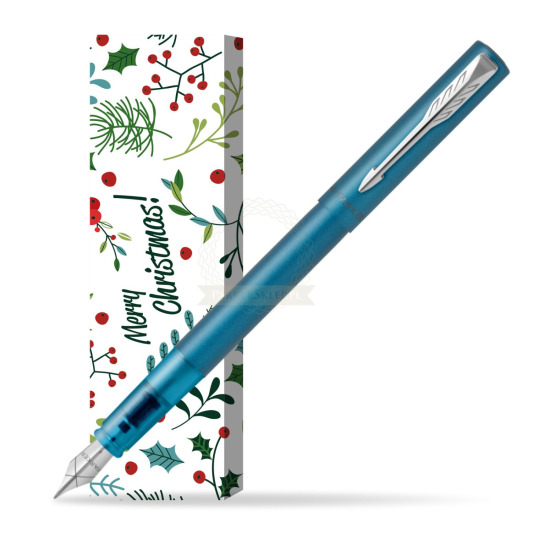 Pióro wieczne Parker Vector XL Teal w obwolucie Merry Mistletoe