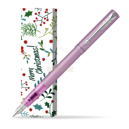 Pióro wieczne Parker Vector XL Lilac w obwolucie Merry Mistletoe