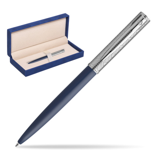 Długopis Waterman Allure Deluxe Blue w granatowym pudełku zamszowym