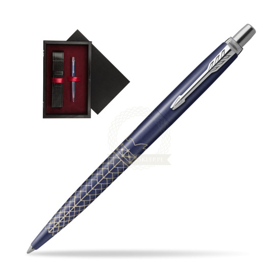 Długopis Parker JOTTER GLOBAL ICON - SYDNEY w pudełku drewnianym Czerń Single Bordo