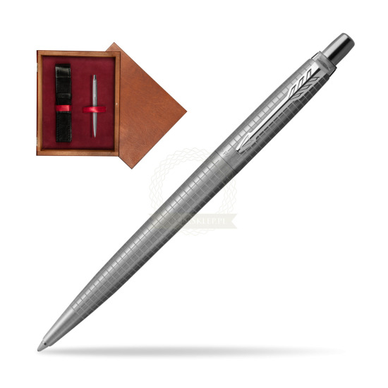 Długopis Jotter Premium 70TH ANNIVERSARY STAL CT w pudełku drewnianym Mahoń Single Bordo