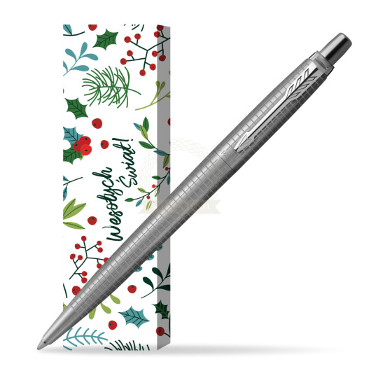 Długopis Jotter Premium 70TH ANNIVERSARY STAL CT w obwolucie Święta pod jemiołą